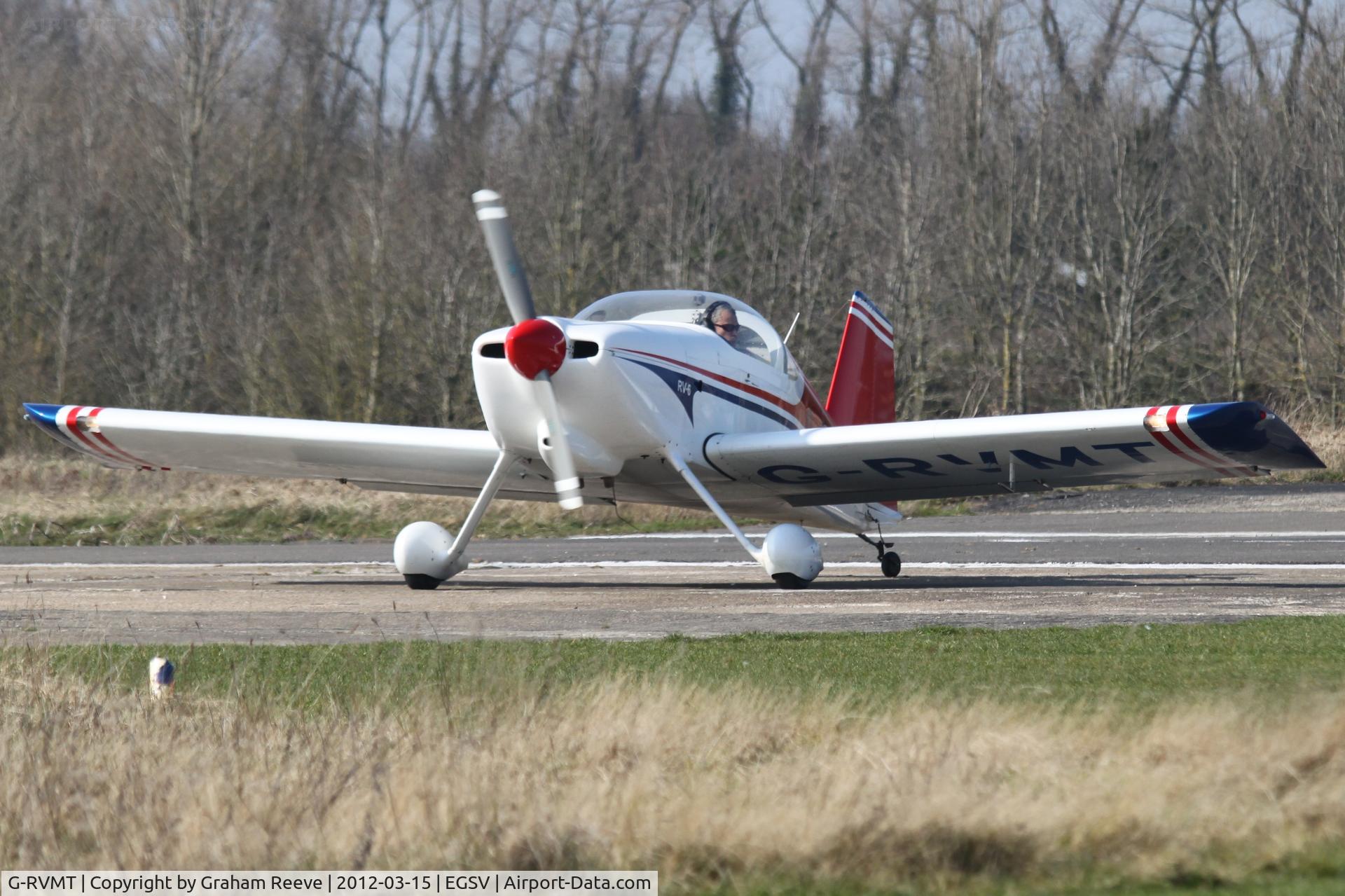 G-RVMT, 2002 Vans RV-6 C/N PFA 181A-13644, Just landed.