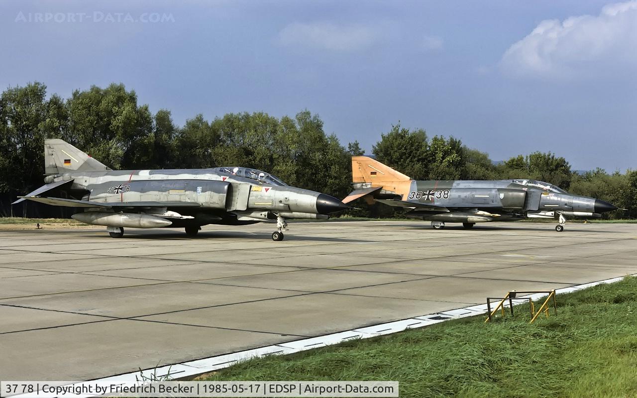 37 78, 1972 McDonnell Douglas F-4F Phantom II C/N 4542, last chance inspection at Fliegerhorst Pferdsfeld