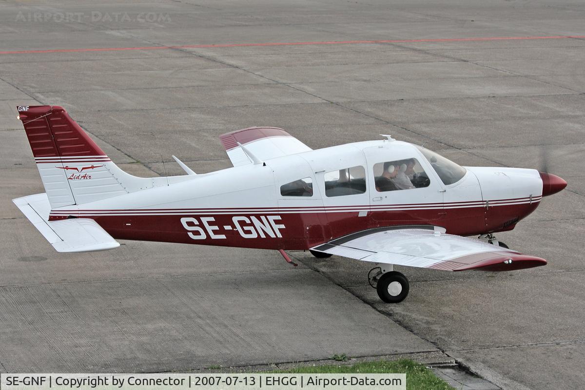 SE-GNF, Piper PA-28-181 Cherokee Archer II C/N 28-7690149, Nightstopper at EHGG.