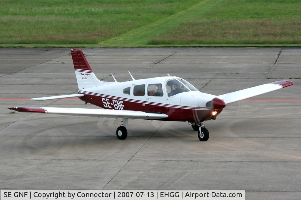 SE-GNF, Piper PA-28-181 Cherokee Archer II C/N 28-7690149, Nightstopper at EHGG.