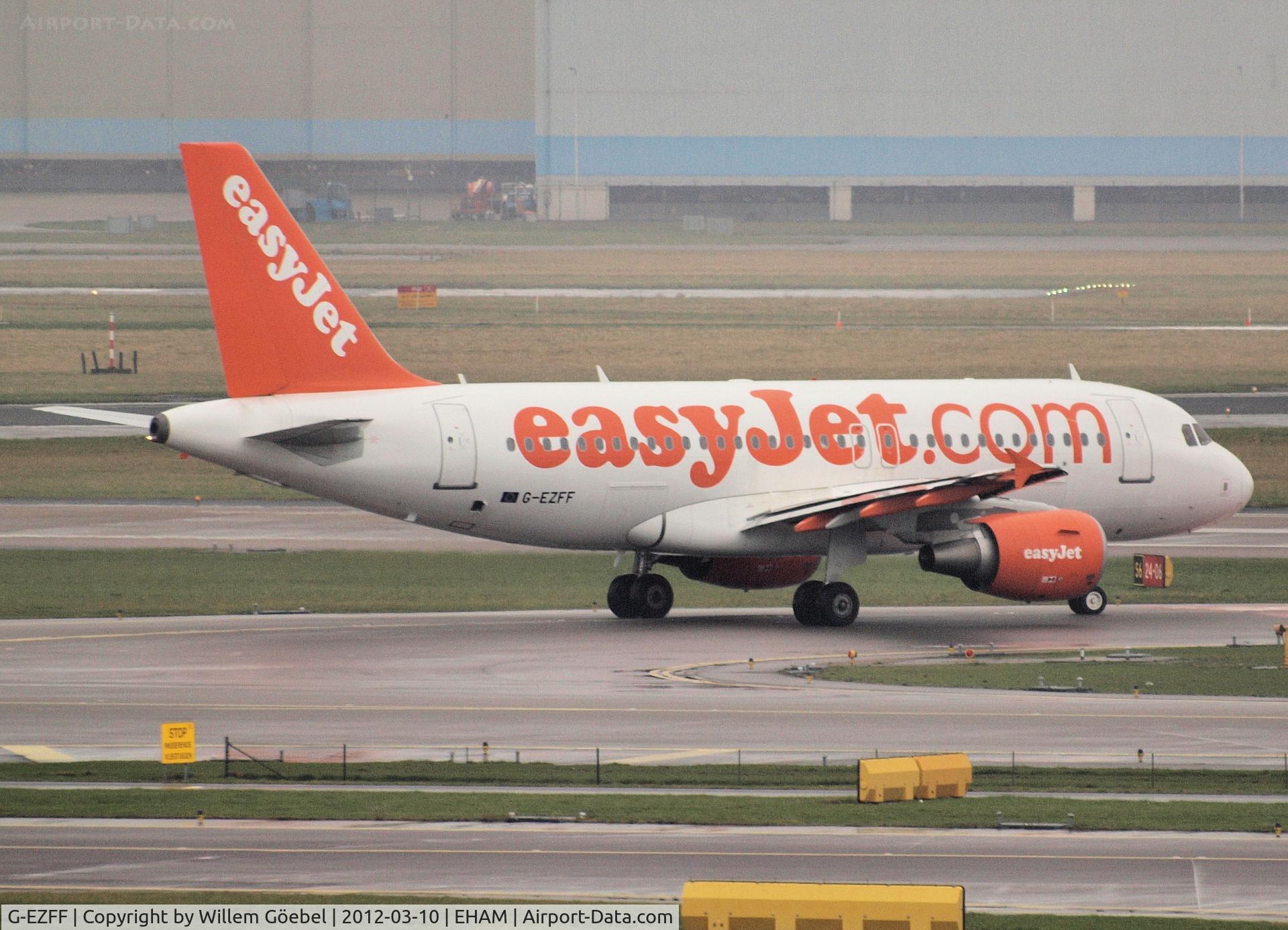 G-EZFF, 2009 Airbus A319-111 C/N 3844, Taxi to runway 24 of Schiphol Airport
