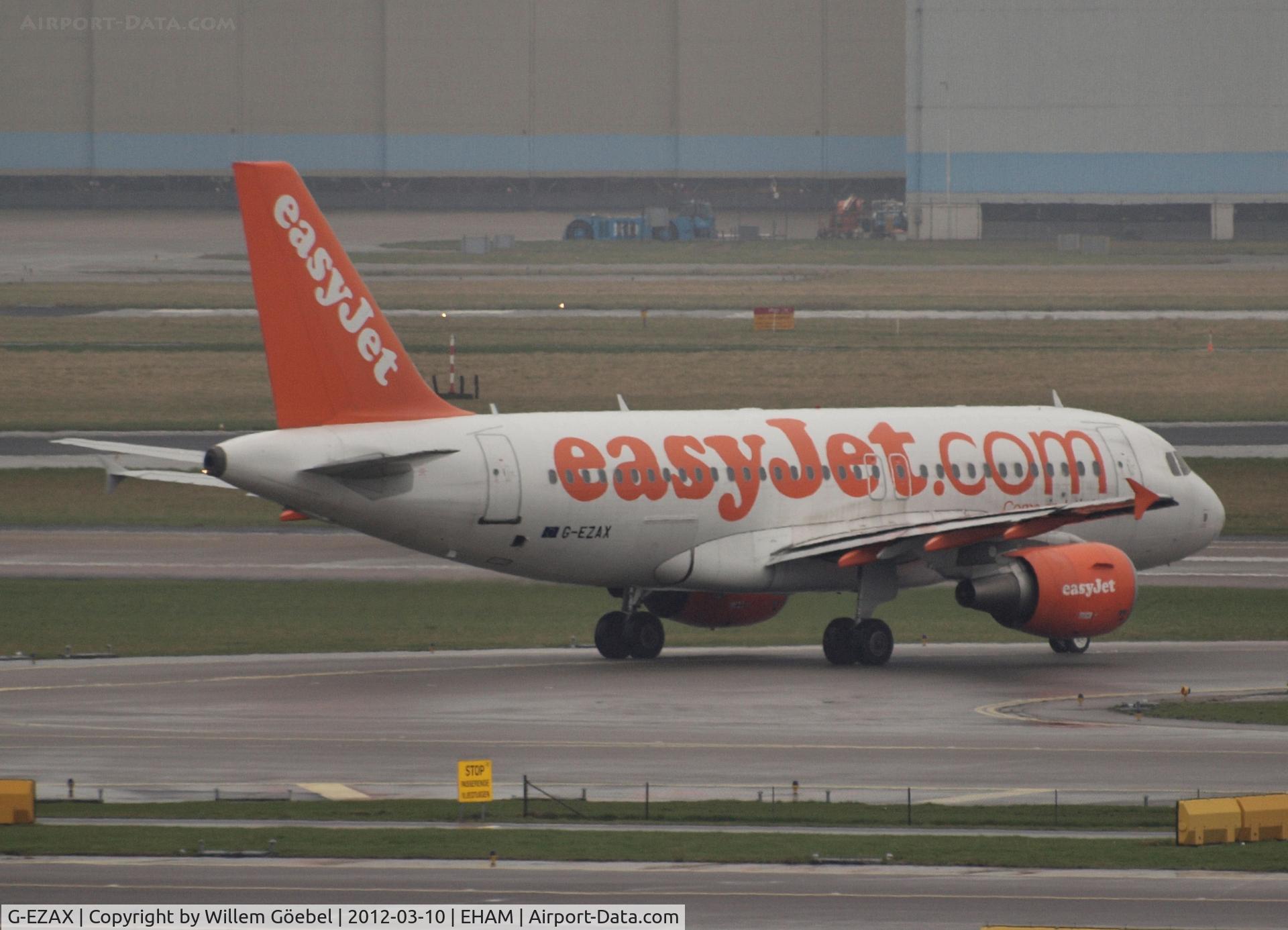 G-EZAX, 2006 Airbus A319-111 C/N 2818, Taxi to runway 24 of Schiphol Airport