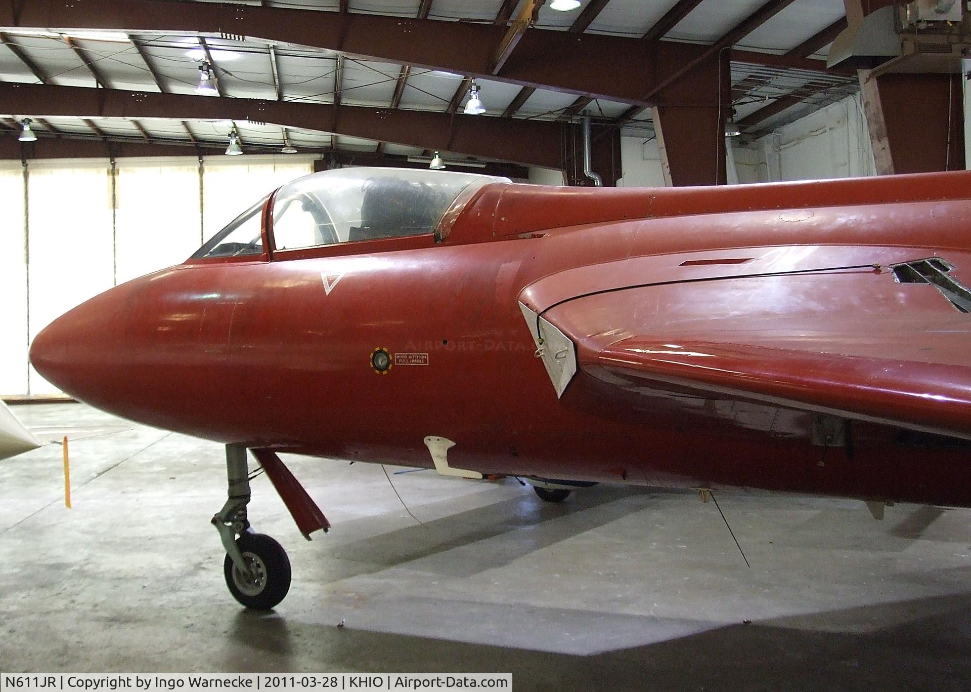 N611JR, 1956 Hawker Hunter F.51 C/N 41H/680277, Hawker Hunter F51 at the Classic Aircraft Aviation Museum, Hillsboro OR