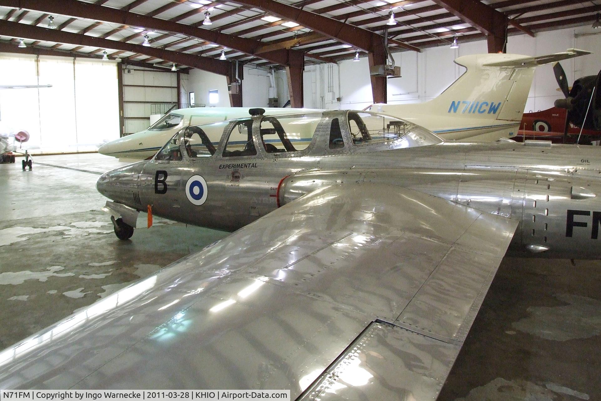 N71FM, 1962 Fouga (Valmet) CM-170R Magister C/N FM-38, Fouga (Valmet) CM.170 Magister at the Classic Aircraft Aviation Museum, Hillsboro OR
