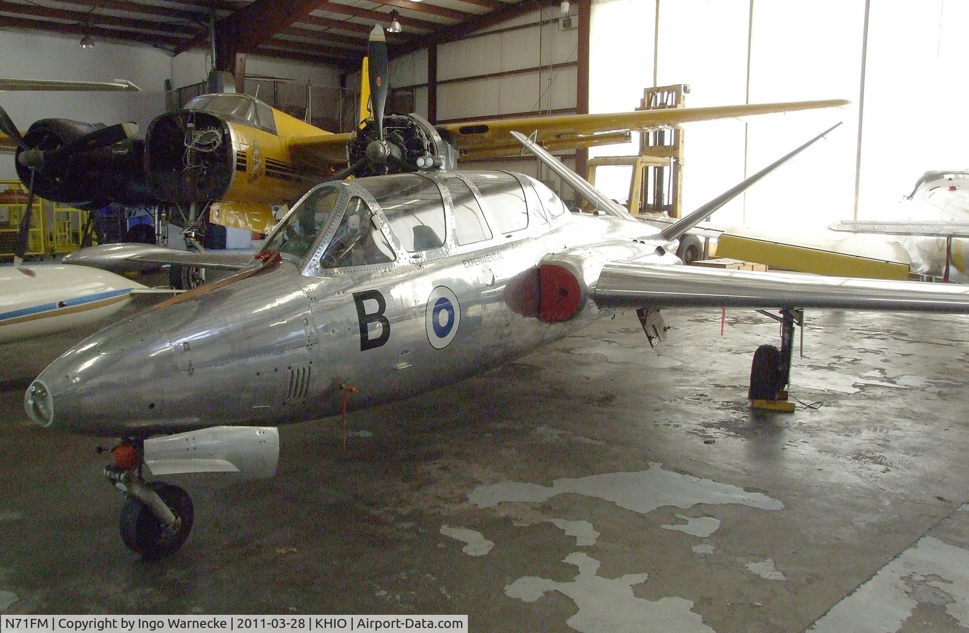 N71FM, 1962 Fouga (Valmet) CM-170R Magister C/N FM-38, Fouga (Valmet) CM.170 Magister at the Classic Aircraft Aviation Museum, Hillsboro OR