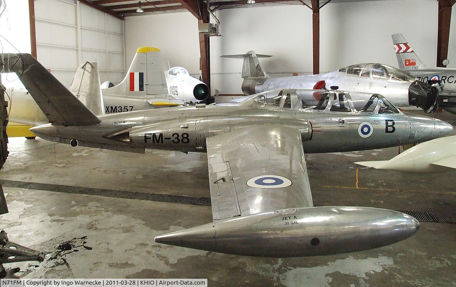 N71FM, 1962 Fouga (Valmet) CM-170R Magister C/N FM-38, Fouga (Valmet) CM.170 Magister at the Classic Aircraft Aviation Museum, Hillsboro OR