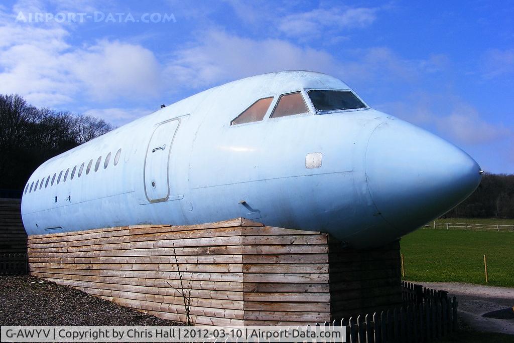G-AWYV, 1969 BAC 111-501EX One-Eleven C/N BAC.178, preserved by The Departure Lounge Cafe at Hillside Nurseries. Alton