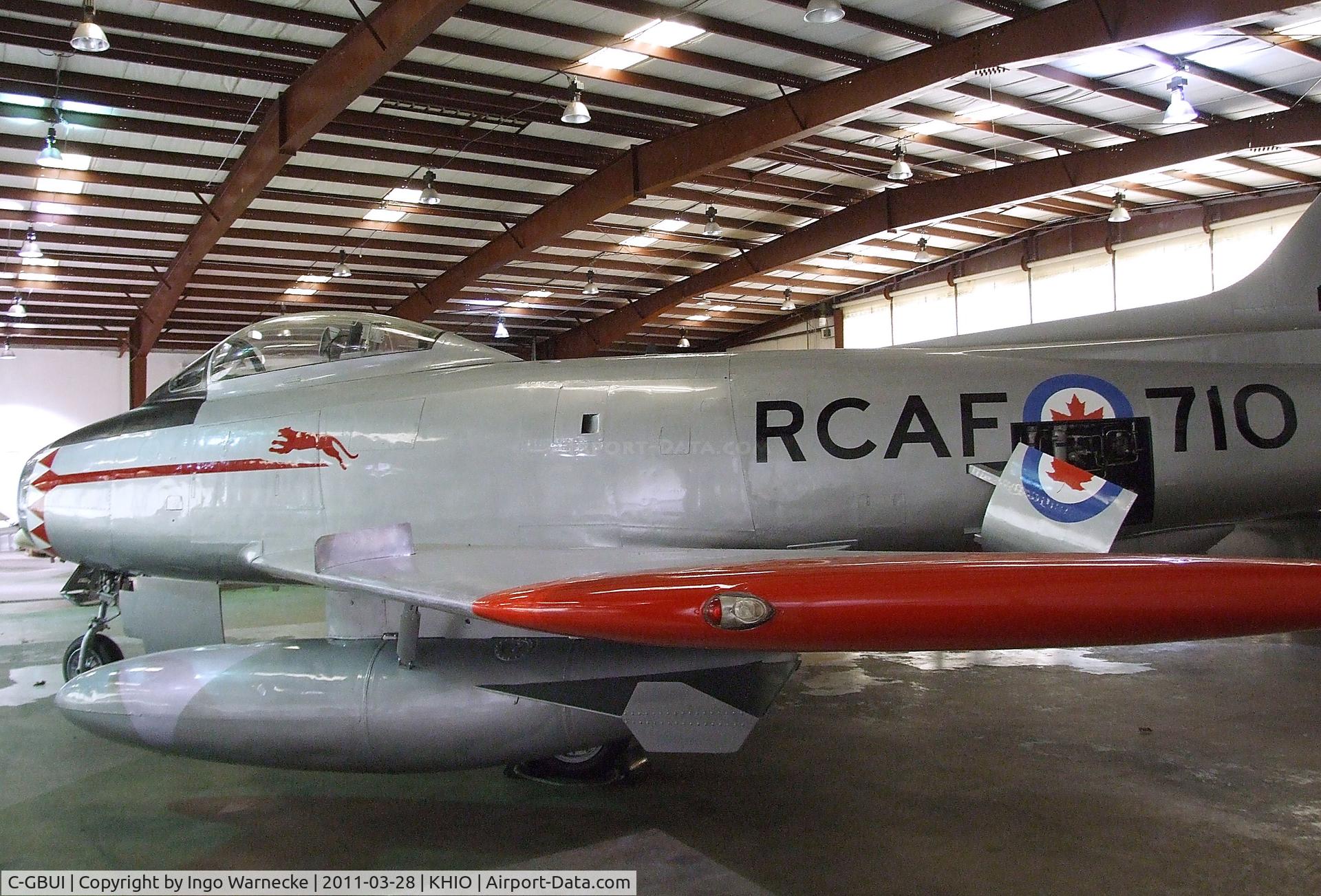 C-GBUI, 1958 Canadair CL-13B Sabre 6 C/N S6-1710, Canadair CL-13B Sabre Mk6 (North American F-86E) at the Classic Aircraft Aviation Museum, Hillsboro OR
