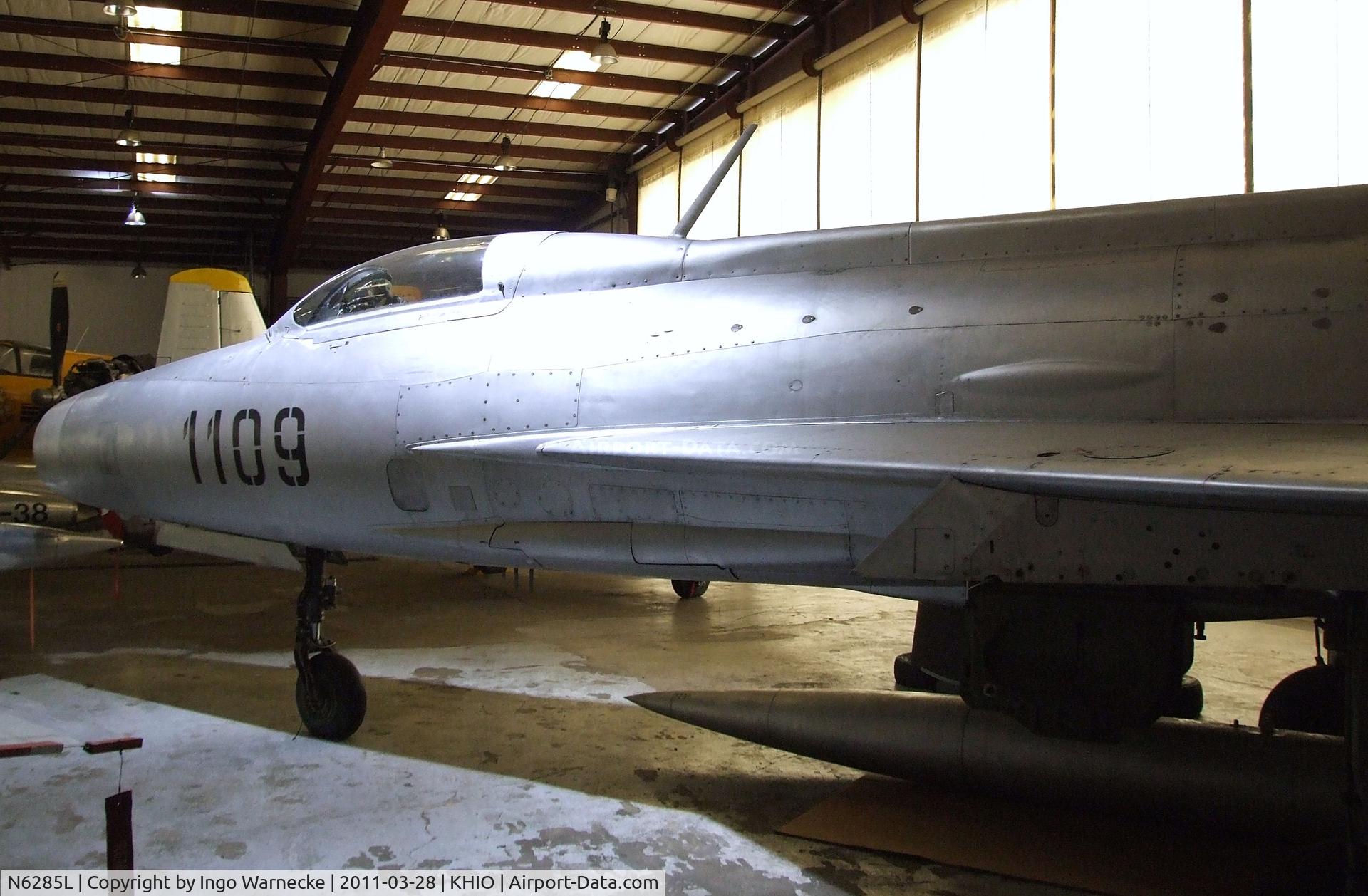 N6285L, Mikoyan-Gurevich MiG-21F-13 C/N 1109, Mikoyan i Gurevich MiG-21F-13 FISHBED-C at the Classic Aircraft Aviation Museum, Hillsboro OR