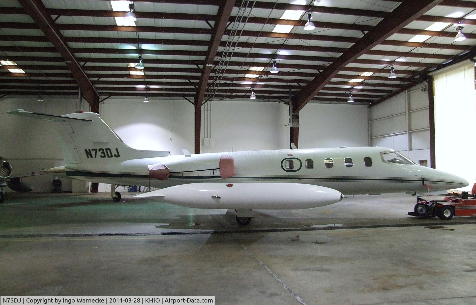 N73DJ, 1979 Gates Learjet 25D C/N 273, Gates Learjet 25D at Portland-Hillsboro Airport, Hillsboro OR