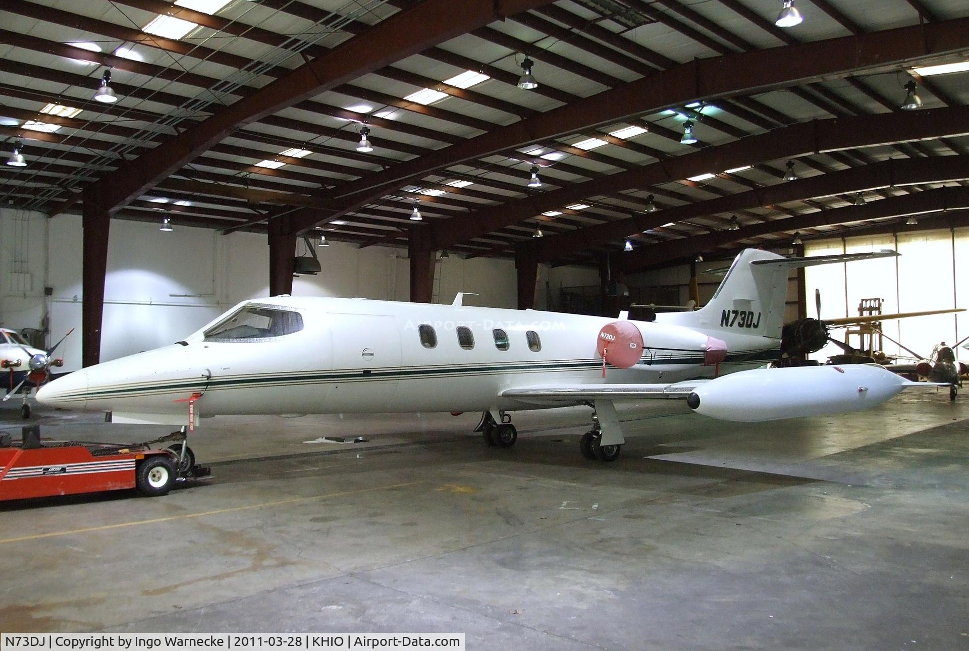 N73DJ, 1979 Gates Learjet 25D C/N 273, Gates Learjet 25D at Portland-Hillsboro Airport, Hillsboro OR