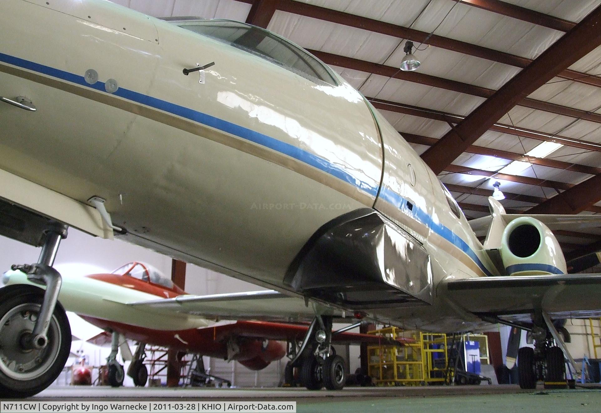 N711CW, 1965 Learjet 24 C/N 055, Lear Jet Learjet 24 at Portland-Hillsboro Airport, Hillsboro OR