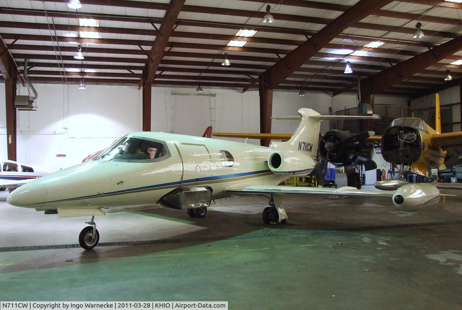 N711CW, 1965 Learjet 24 C/N 055, Lear Jet Learjet 24 at Portland-Hillsboro Airport, Hillsboro OR