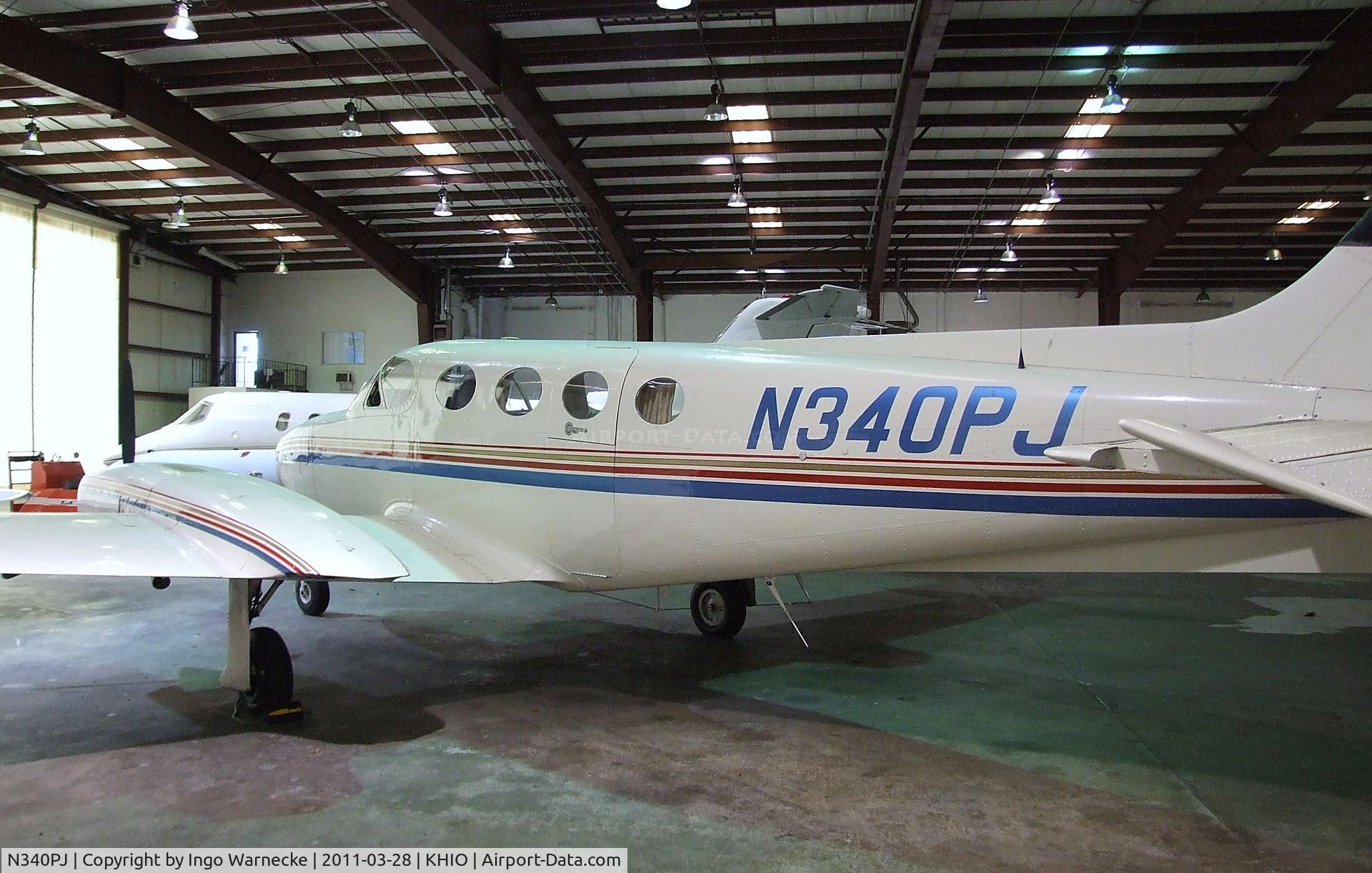 N340PJ, 1975 Cessna 340 C/N 340-0539, Cessna 340 at Portland-Hillsboro Airport, Hillsboro OR