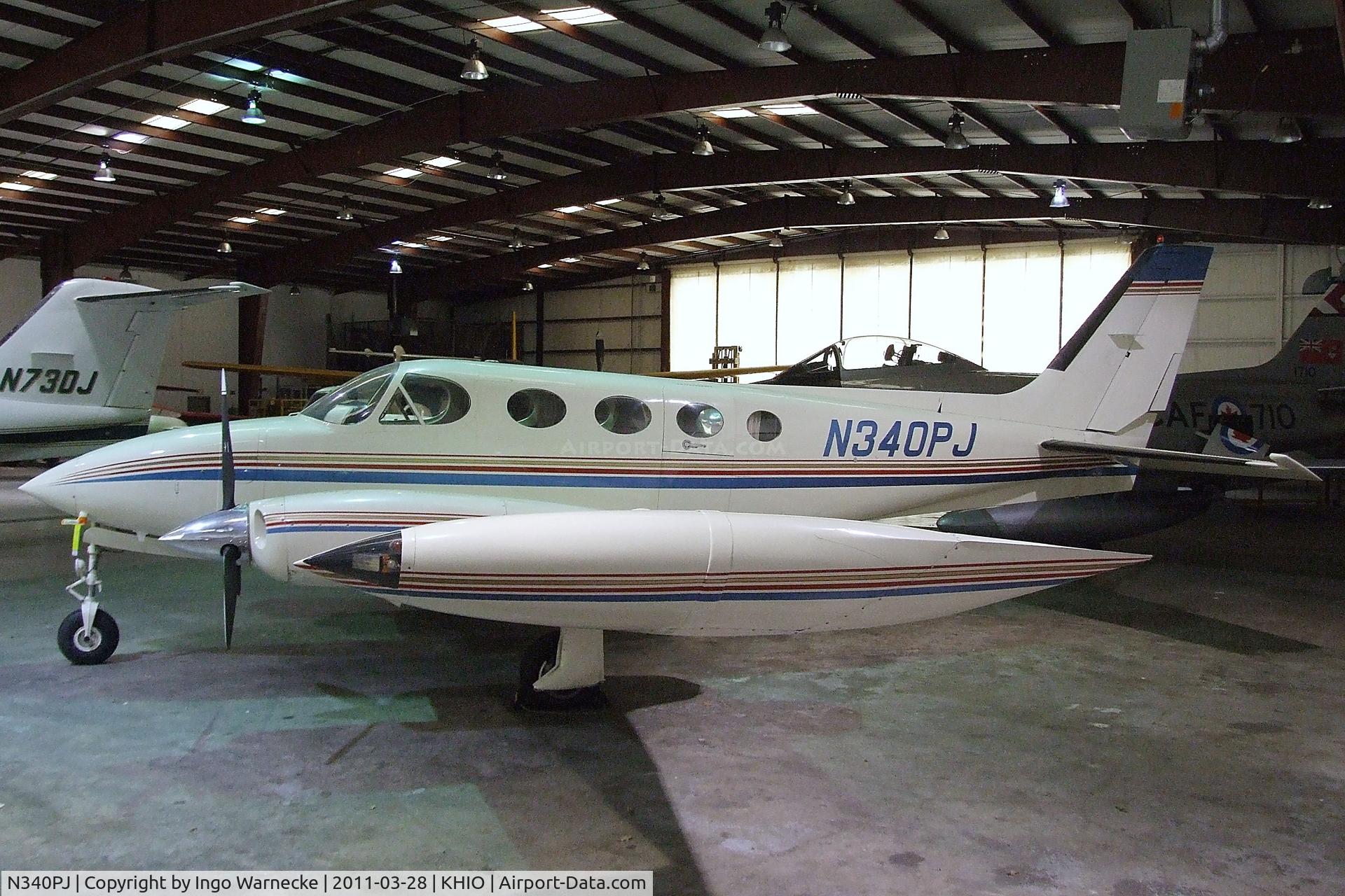 N340PJ, 1975 Cessna 340 C/N 340-0539, Cessna 340 at Portland-Hillsboro Airport, Hillsboro OR