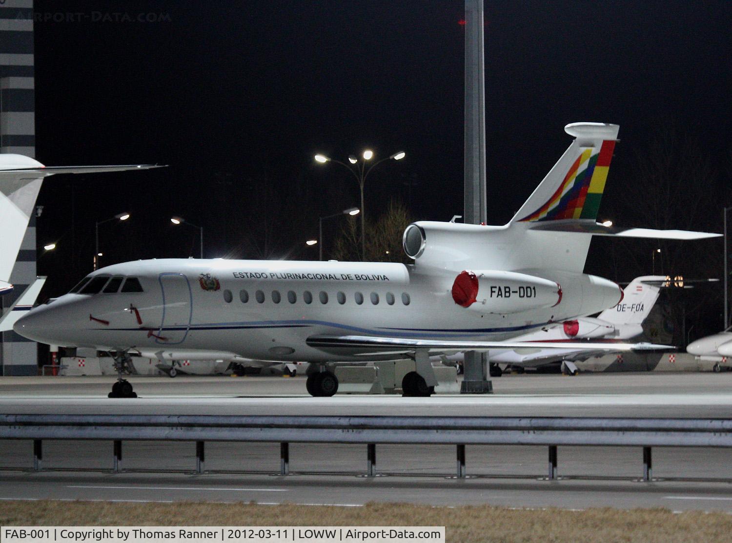 FAB-001, 2008 Dassault Falcon 900EX C/N 209, Bolivia Government Dassault Falcon 900