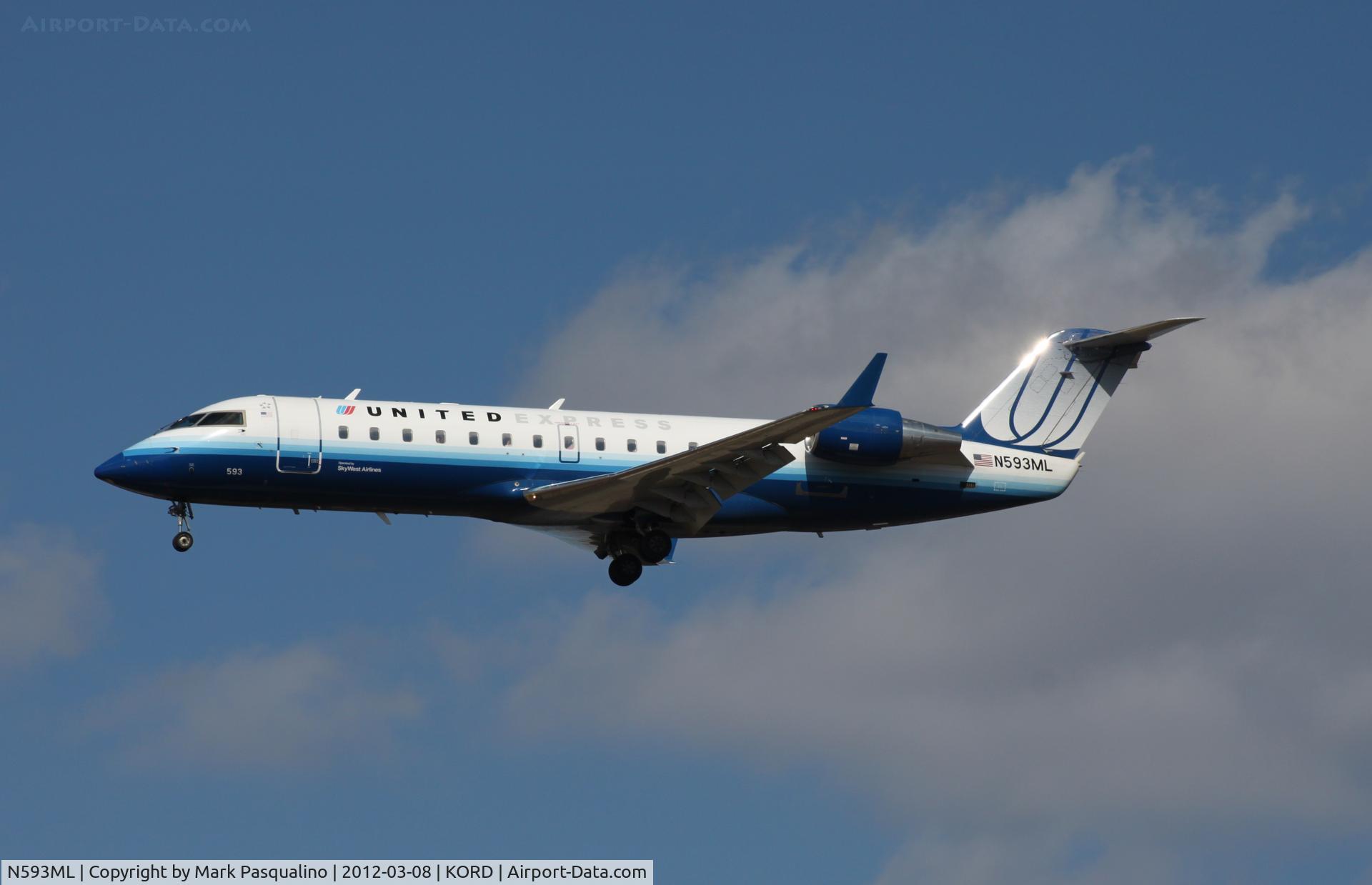 N593ML, 2001 Bombardier CRJ-200ER (CL-600-2B19) C/N 7465, CL-600-2B19