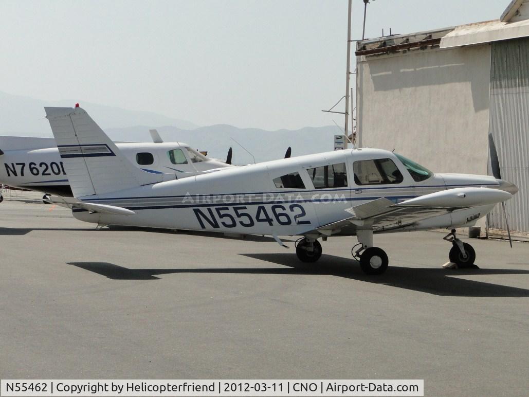 N55462, 1973 Piper PA-28-235 Pathfinder C/N 28-7310141, Parked at a hanger