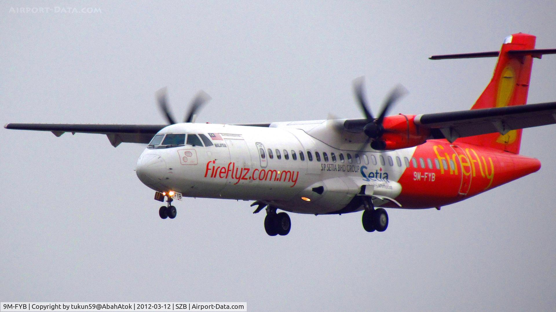 9M-FYB, 2008 ATR 72-212A C/N 814, Firefly