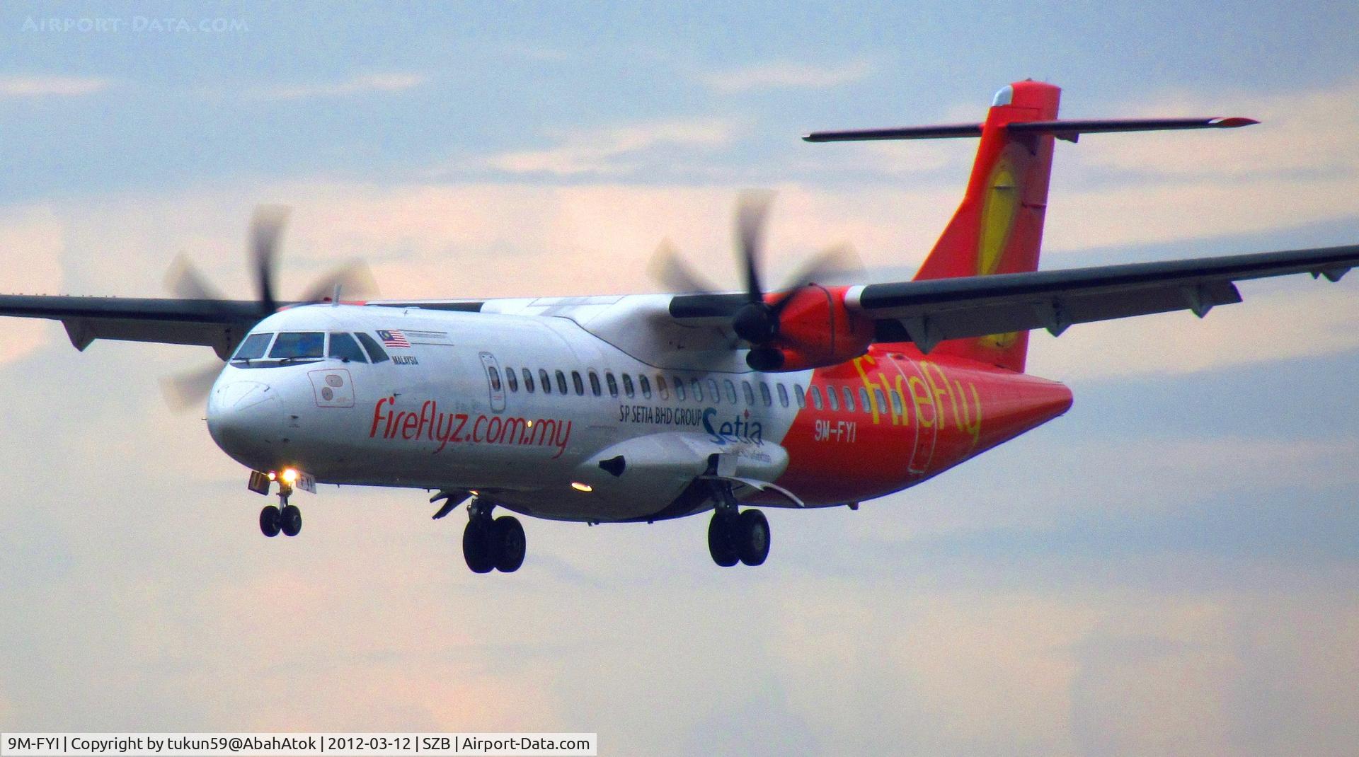9M-FYI, 2010 ATR 72-212A C/N 935, Firefly