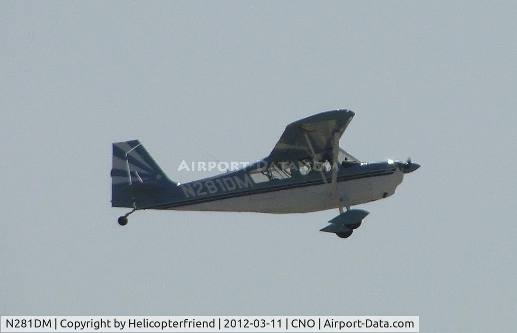 N281DM, 1999 American Champion 7GCBC C/N 1258-99, Passing over 26R in the haze