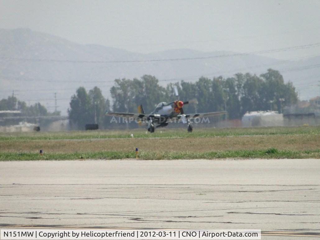 N151MW, 1945 North American P-51D Mustang C/N 124-48386, Starting take off role