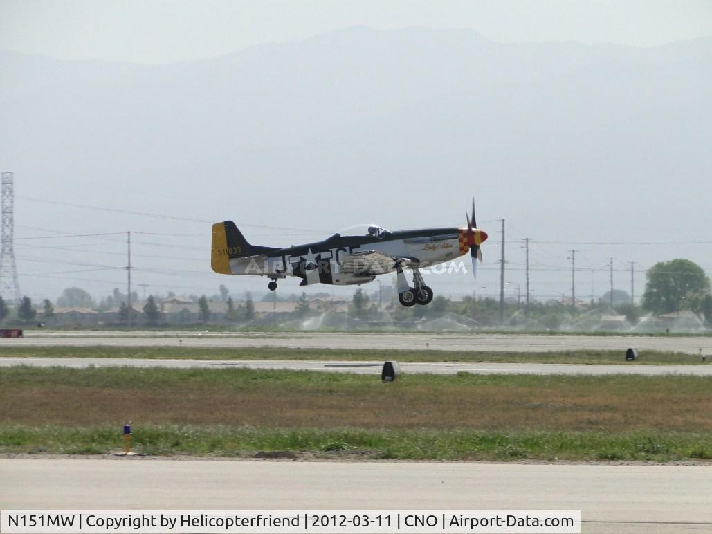N151MW, 1945 North American P-51D Mustang C/N 124-48386, Easy, gentle lift off