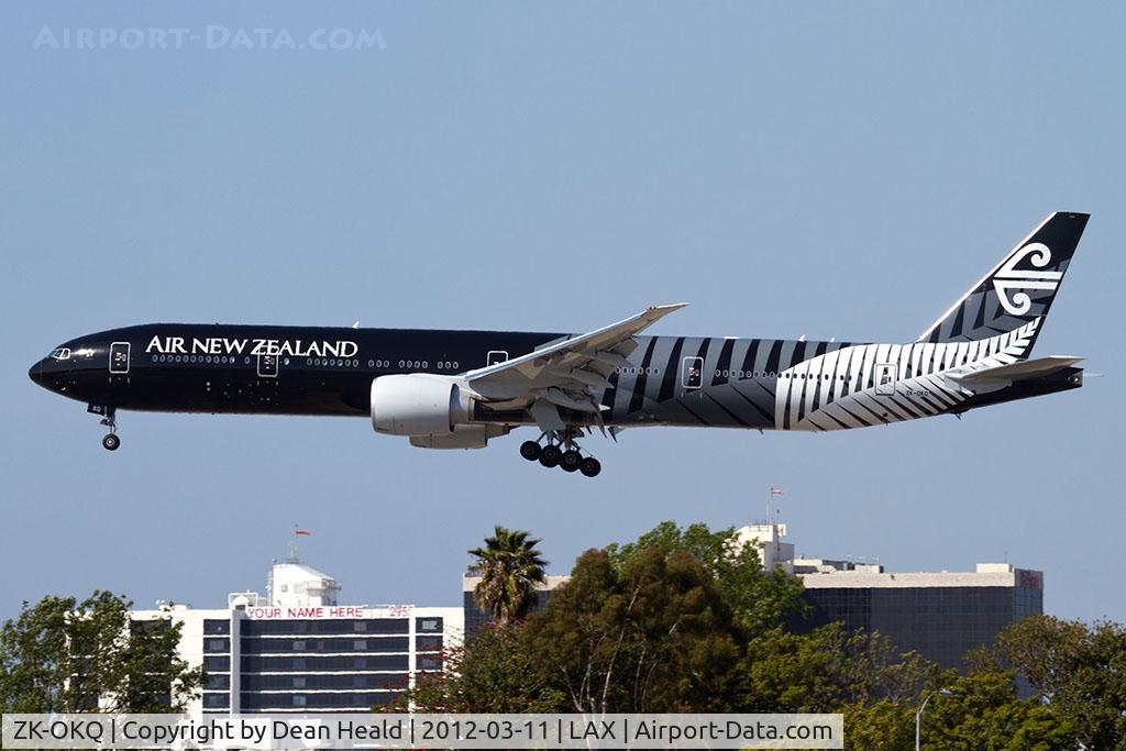 ZK-OKQ, 2011 Boeing 777-306/ER C/N 40689, Air New Zealand 