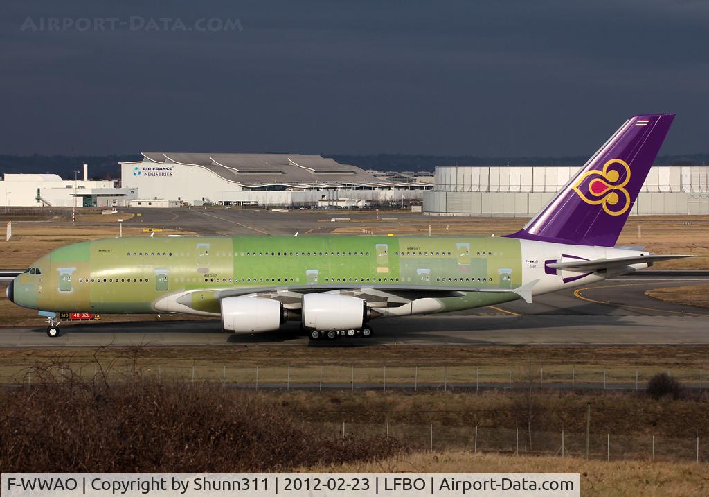 F-WWAO, 2012 Airbus A380-841 C/N 087, C/n 0087 - For Thaï Airways