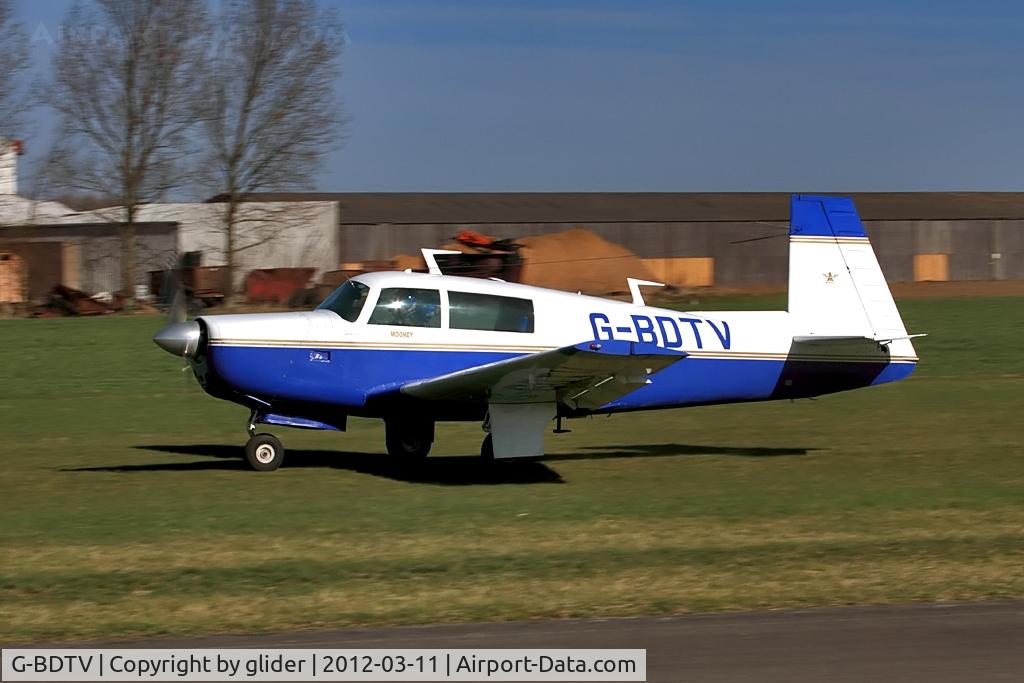 G-BDTV, 1975 Mooney M20F Executive C/N 22-1307, Havn't seen one of these for some time now