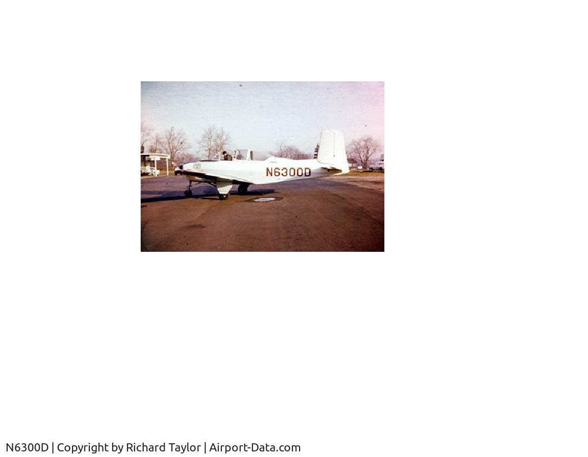 N6300D, Beech T-34A (A35) Mentor C/N Not found N6300D, T-34A circa the late 1950's