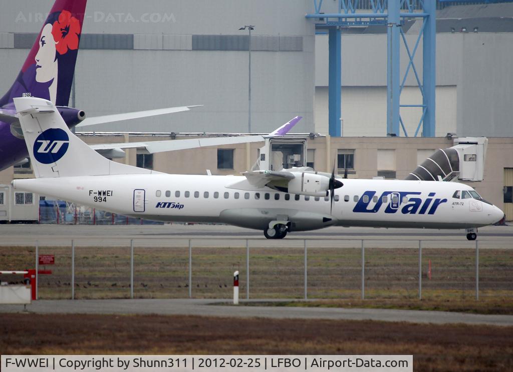 F-WWEI, 2012 ATR 72-212A C/N 994, C/n 994 - To be VQ-BME