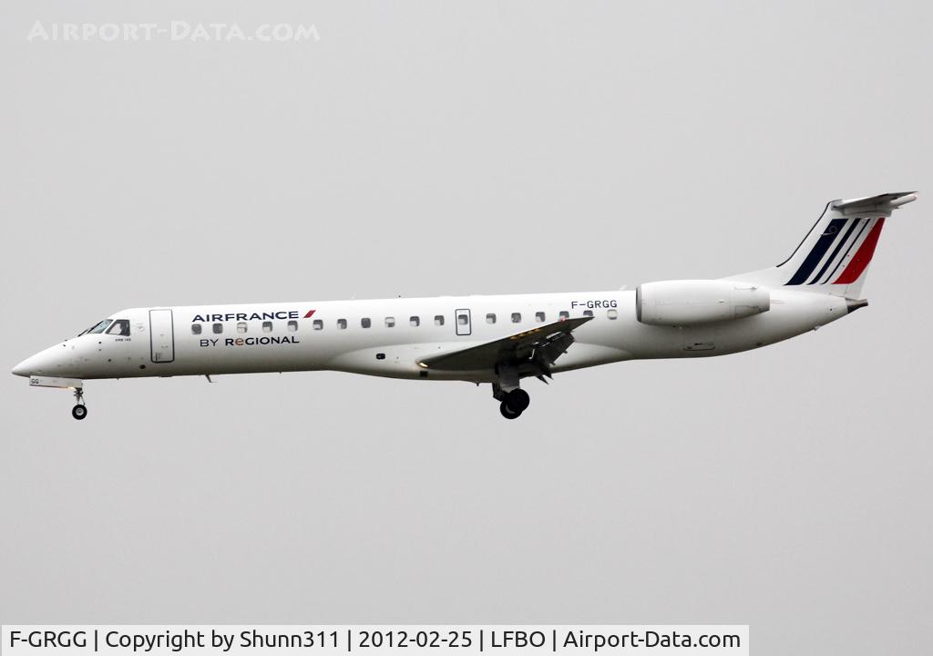 F-GRGG, 1999 Embraer ERJ-145EP (EMB-145EP) C/N 145118, Landing rwy 32R in new Air France c/s