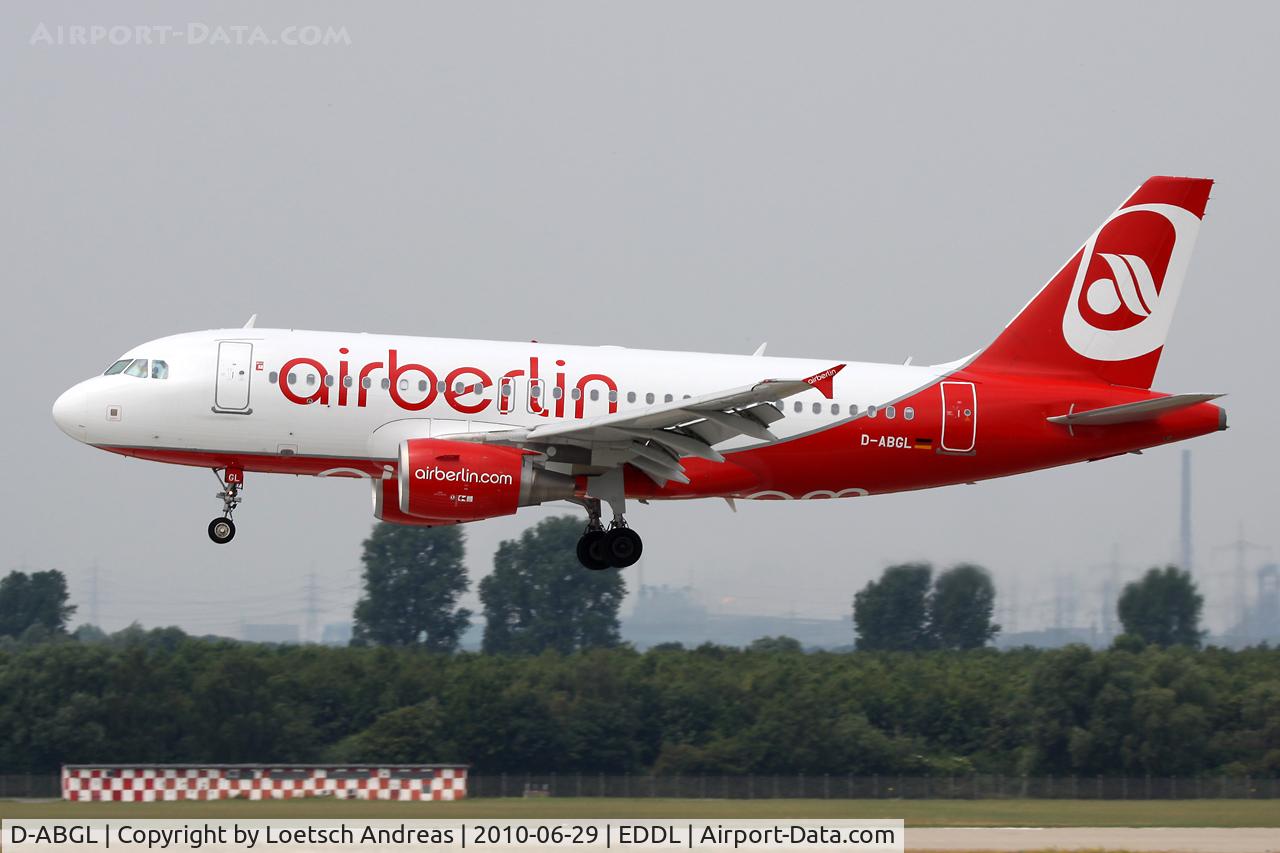 D-ABGL, 2008 Airbus A319-112 C/N 3586, Air Berlin