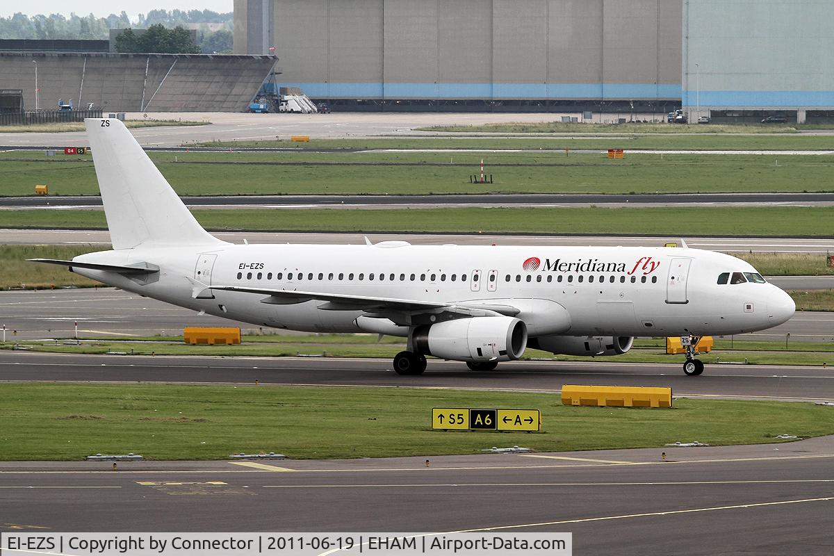 EI-EZS, 2008 Airbus A320-232 C/N 1823, Arriving at Amsterdam.