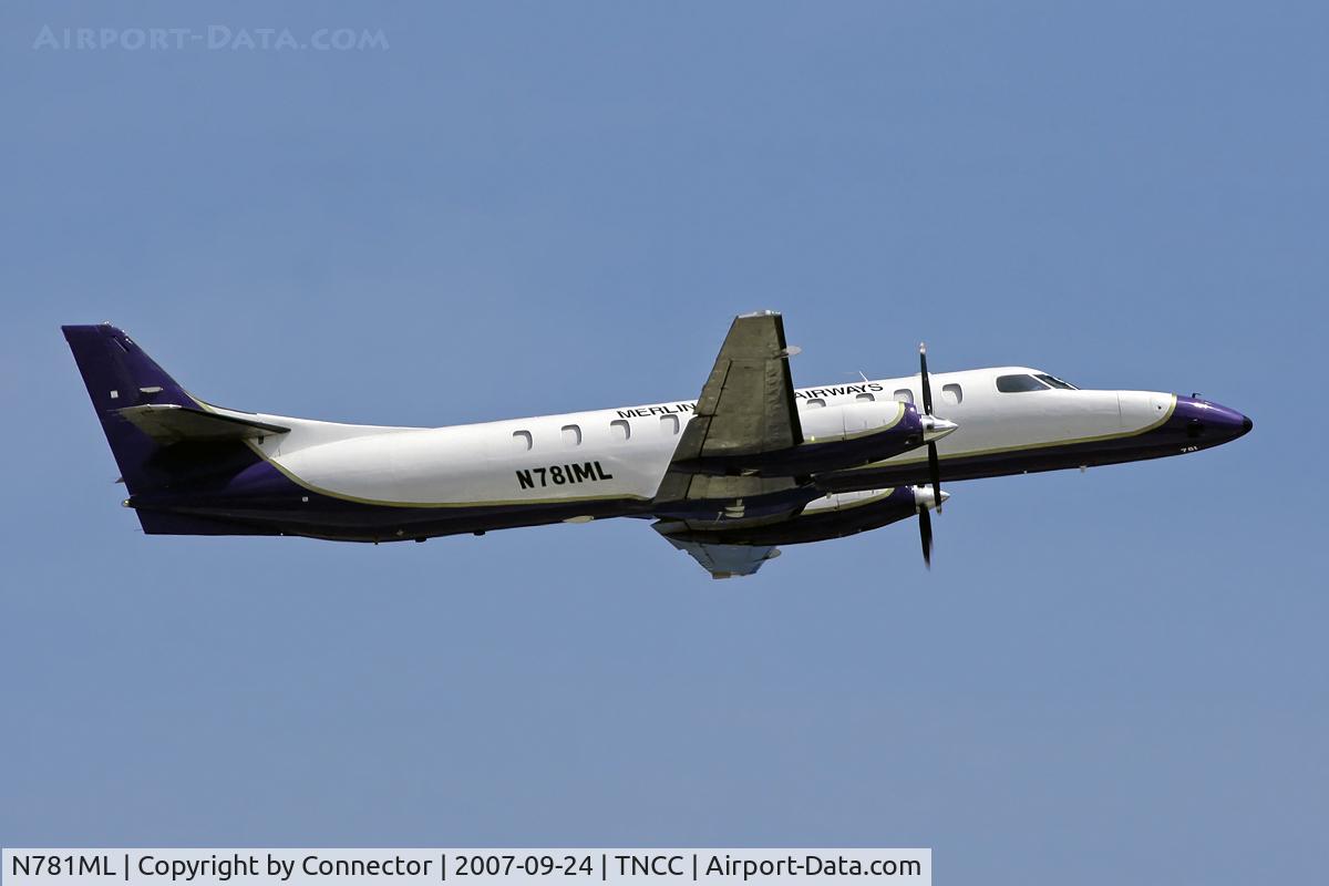 N781ML, Fairchild SA-227BC Metro III C/N BC-781B, Leaving Curacao.