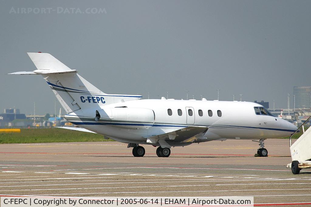 C-FEPC, 1998 Raytheon Hawker 800XP C/N 258349, Waiting at Amsterdam.