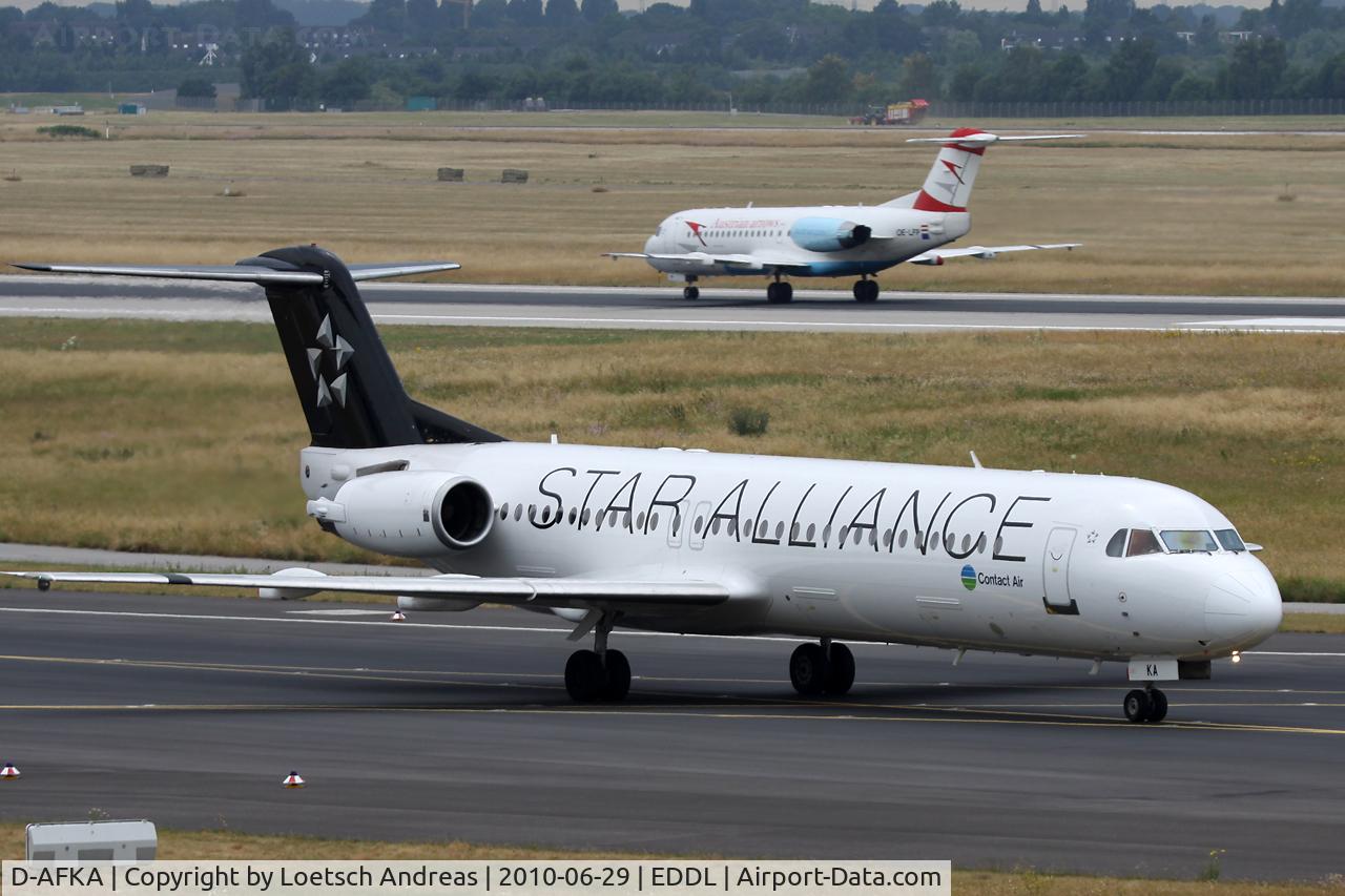 D-AFKA, 1994 Fokker 100 (F-28-0100) C/N 11517, Fokker rush hour