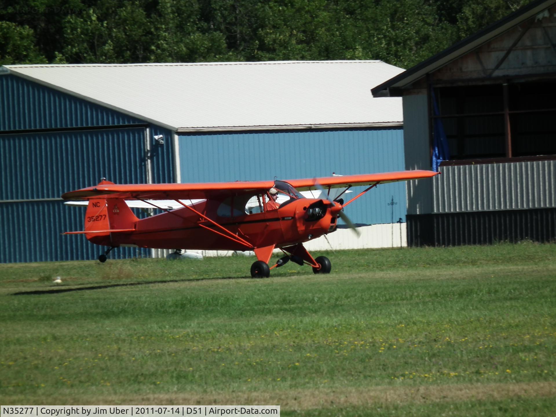 N35277, 1941 Piper J5A Cub Cruiser C/N 5-594, Bob Palmatier carefully restored this old girl over 30 years ago, and got a few awards at 
