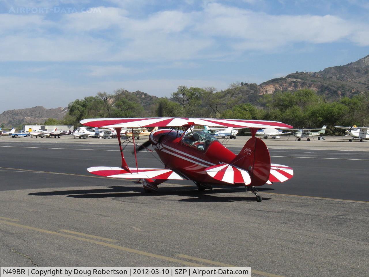 N49BR, Pitts S-2A Special C/N 2212, 1980 Aerotek PITTS S-2A, Lycoming AEIO-540 260 Hp, taxi to 22