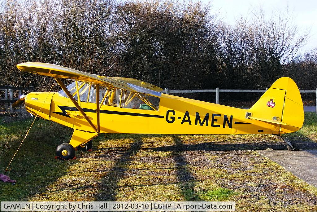 G-AMEN, 1952 Piper L-18C Super Cub C/N 18-1998, at Popham Airfield, Hampshire