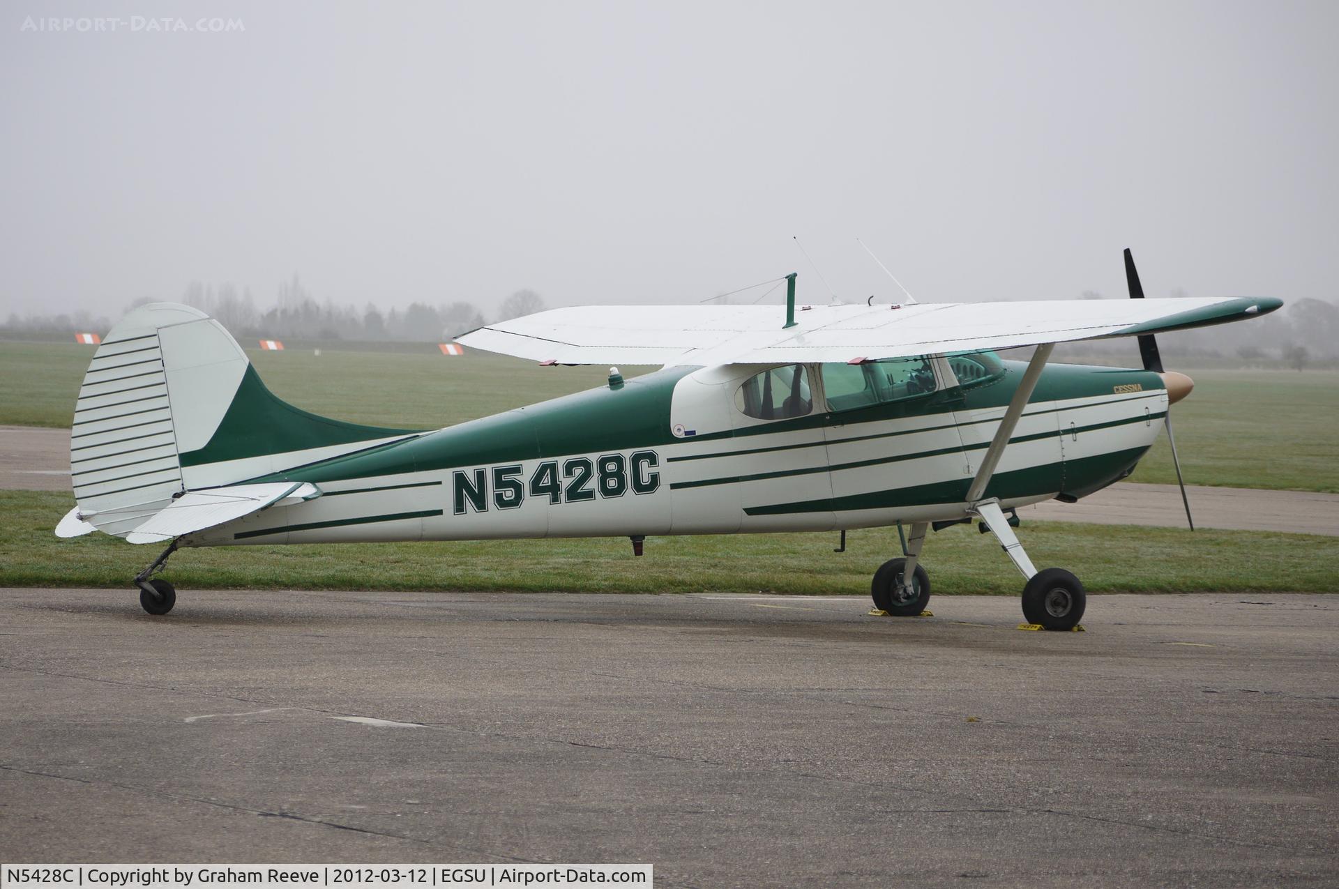 N5428C, 1950 Cessna 170 C/N 19462, Parked out side.