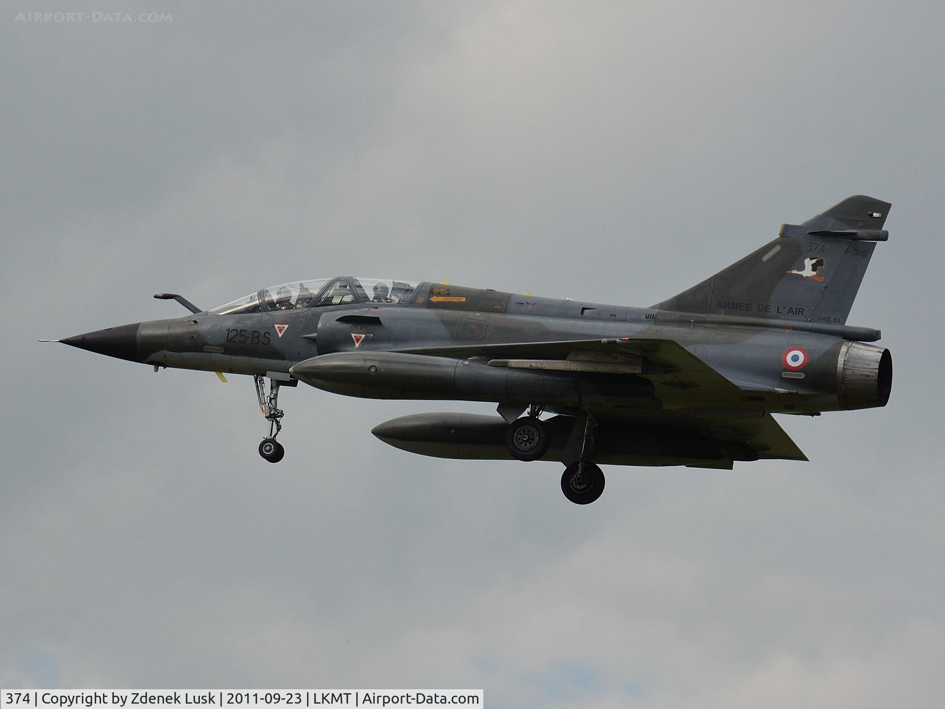 374, Dassault Mirage 2000N C/N not found 374, Arrival to Days of NATO 2011 event.