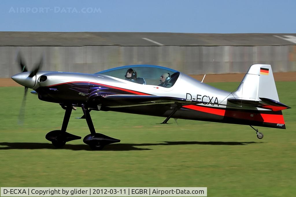 D-ECXA, XtremeAir XA-42 Sbach 342 C/N 109, Another happy passenger off for an experience in probably one of the best aircraft to grace the Breighton scene for a long time.