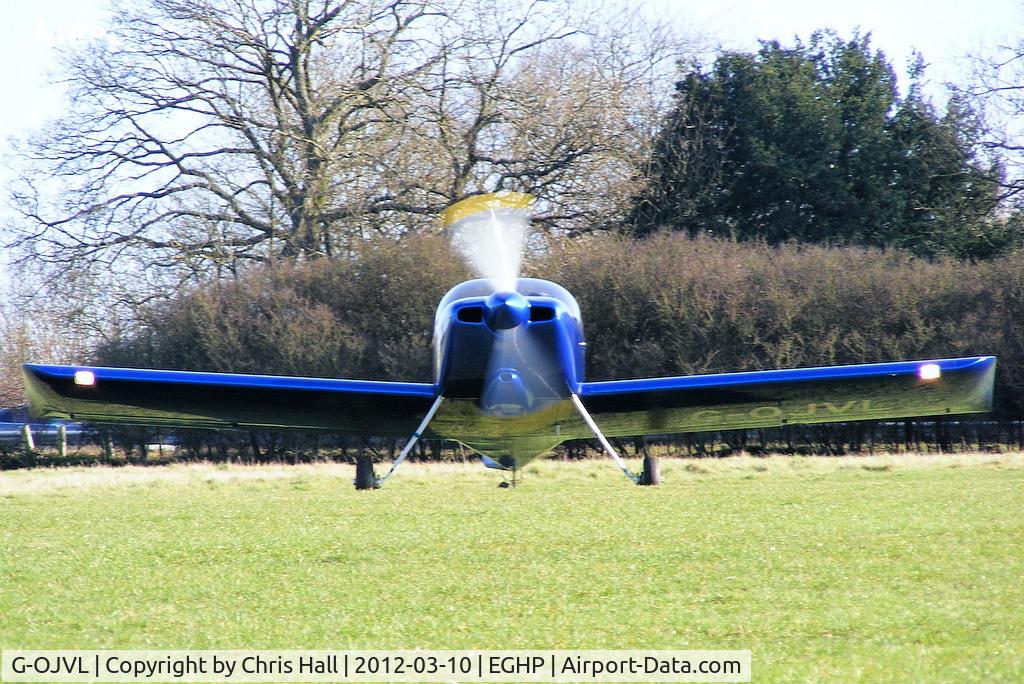 G-OJVL, 2012 Vans RV-6 C/N PFA 181-12441, at Popham Airfield, Hampshire