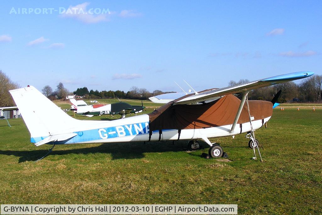 G-BYNA, 1969 Reims F172H Skyhawk C/N 0626, at Popham Airfield, Hampshire