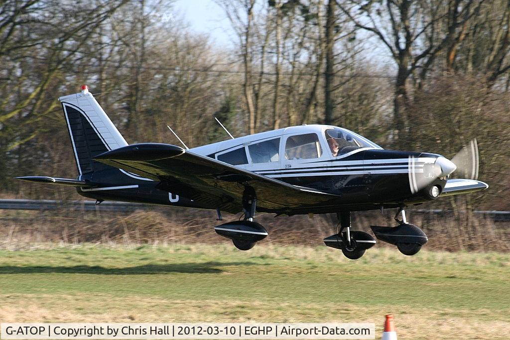 G-ATOP, 1966 Piper PA-28-140 Cherokee C/N 28-21682, at Popham Airfield, Hampshire