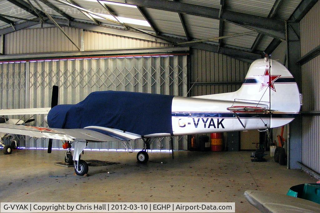 G-VYAK, 1993 Yakovlev Yak-18T C/N 01-32, at Popham Airfield, Hampshire