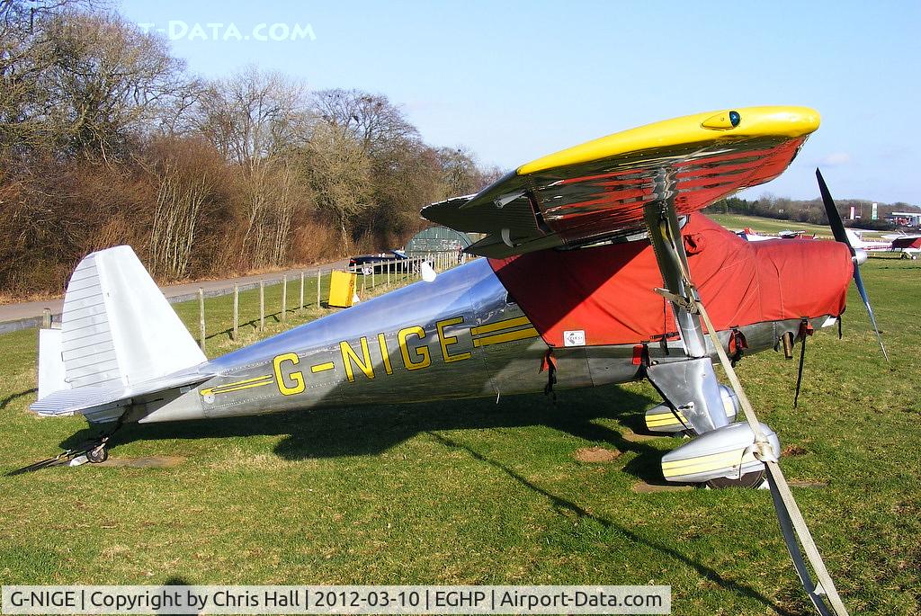 G-NIGE, 1946 Luscombe 8E Silvaire C/N 3525, at Popham Airfield, Hampshire