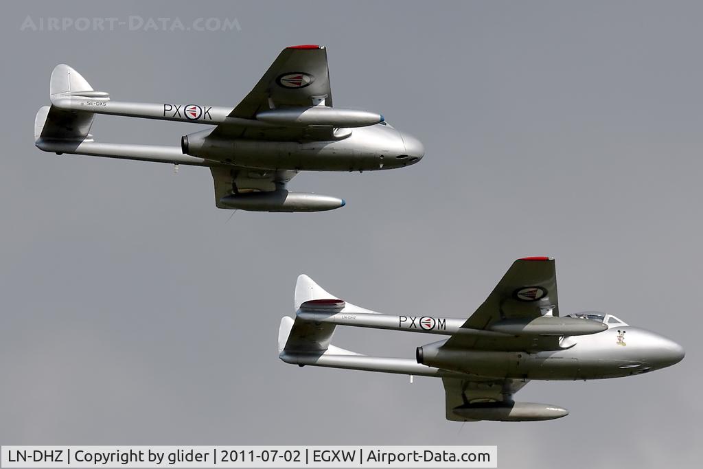 LN-DHZ, 1959 De Havilland (F+W Emmen) Vampire T55 (DH-115) C/N 990, One of my all time favourites